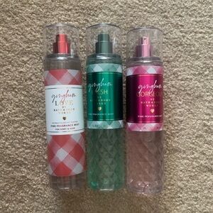 Bath & Body Works Gingham Mist Set - Pink, Green, Rose